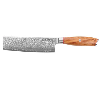 coltello nakiri 17cm Wusaki Fujiko 10CR damas