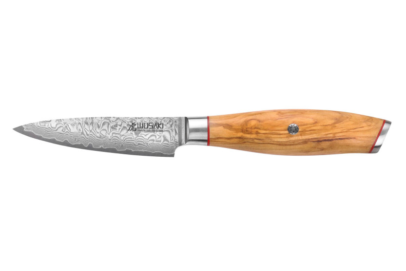 Wusaki Fujiko 10CR Damaskus 9 cm skrællekniv