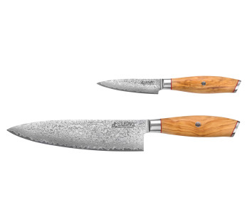 Set med 2 Wusaki Fujiko 10CR damaskusknivar Chef + Paring 2