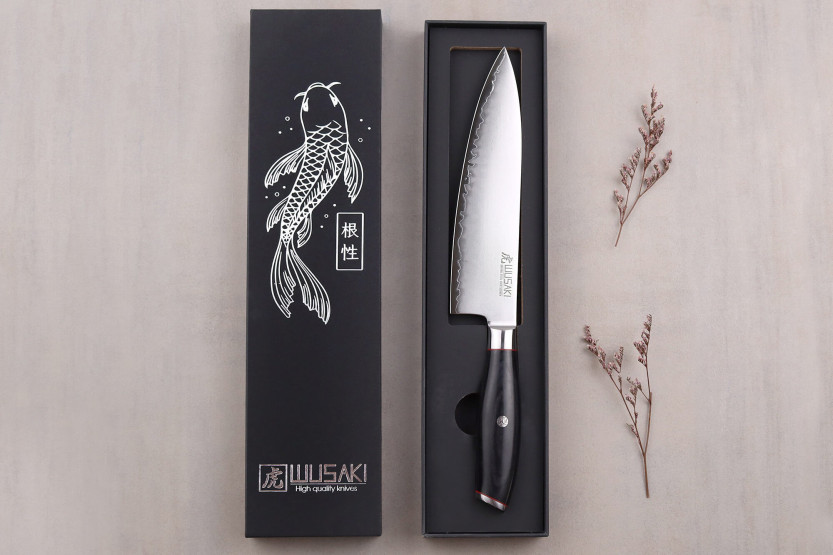 Kokkekniv 20cm Wusaki Fujiko Sort 10CR