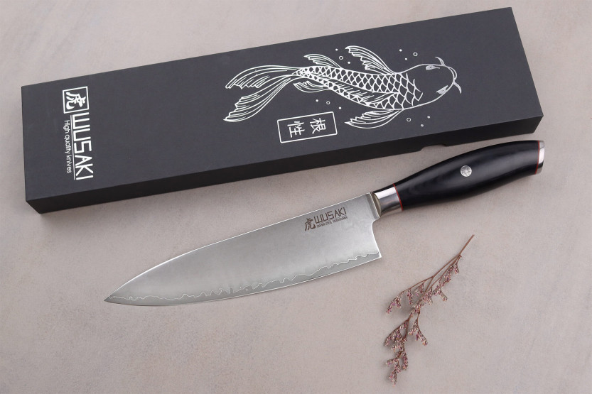 Kokkens kniv 20 cm Wusaki Fujiko Black 10CR