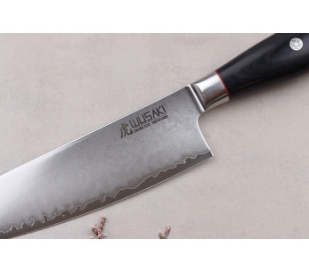 Cuchillo de cocinero Wusaki Fujiko Black 10CR de 20cm 2