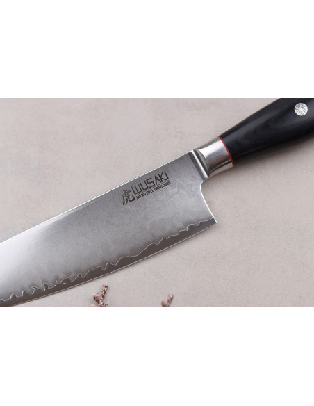 Chef ' s knife 20cm Wusaki Fujiko Black 10CR