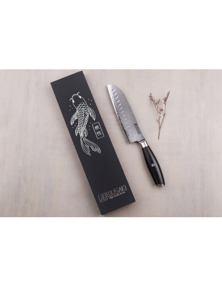 Santokukniv 18 cm Wusaki Fujiko Black 10CR