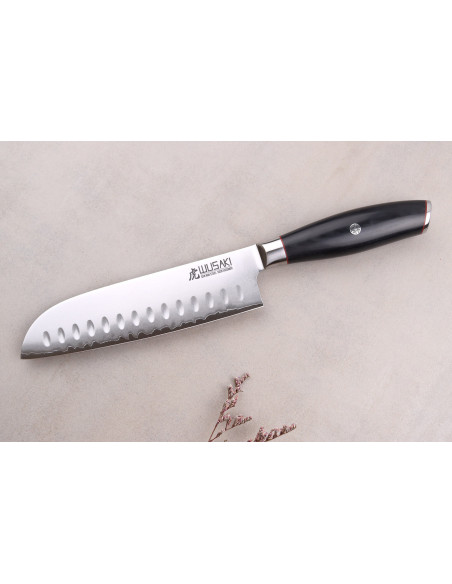 faca santoku 18cm Wusaki Fujiko Preto 10CR