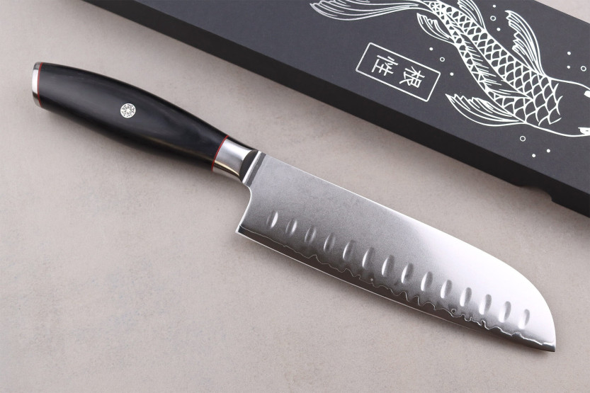 Santokukniv 18 cm Wusaki Fujiko Black 10CR