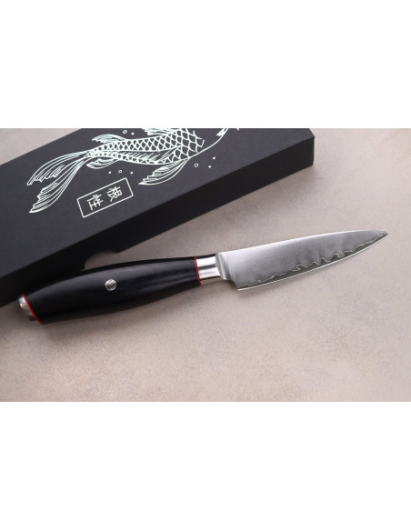 Wusaki Fujiko Black 10CR 9cm paring knife
