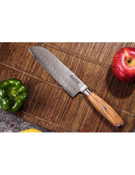 Cuchillo santoku 18cm Wusaki Fujiko 10CR damas