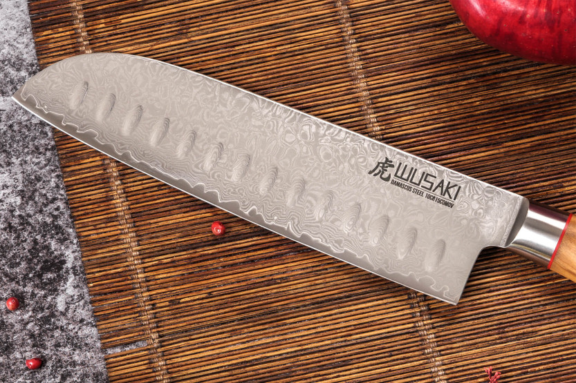 santokukniv 18cm Wusaki Fujiko 10CR damas