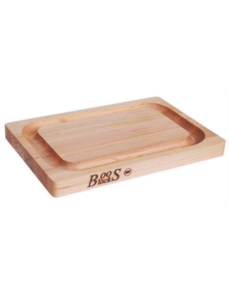 Boos Blocks doppelseitiges Schneidebrett mit Rinne aus Ahornholz 31x20cm