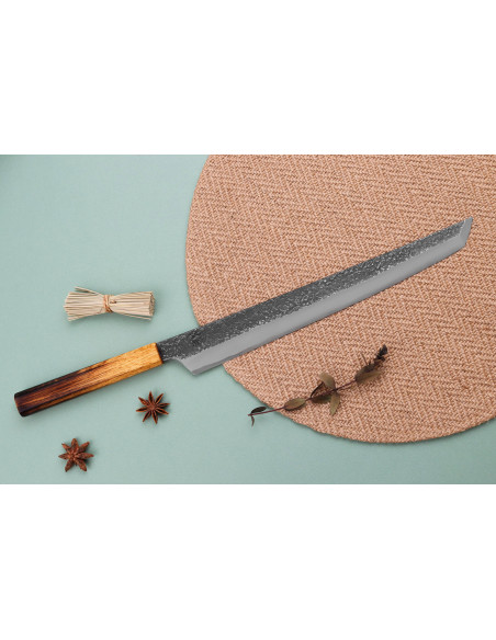 Sakimaru kniv takohiki japonais artisanal Sakai Takayuki Homura Guren 30cm