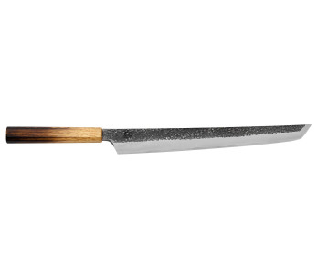 Faca sakimaru takohiki japonês artesanal Sakai Takayuki Homura Guren 30cm