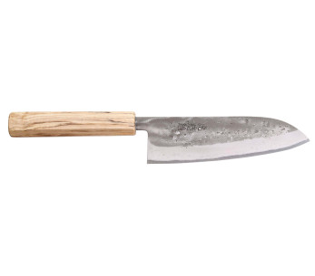 Wusaki Nakata Erable BS2 16,5 cm handgjord japansk santokukniv med lönnhandtag