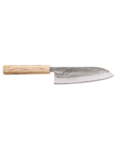 Wusaki Nakata Erable BS2 16,5cm handgemaakt Japans santoku mes met esdoorn handvat
