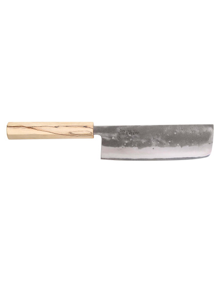 faca nakiri japonesa Wusaki Nakata Erable BS2 16,5 cm feita à mão com cabo de ácer