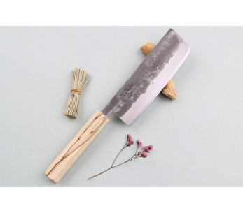 Wusaki Nakata Erable BS2 16,5cm cuchillo nakiri japonés cuchillo nakiri hecho a mano con mango de arce 2