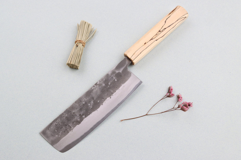 Wusaki Nakata Erable BS2 16,5cm esdoorn handgreep japans handgemaakt nakiri mes