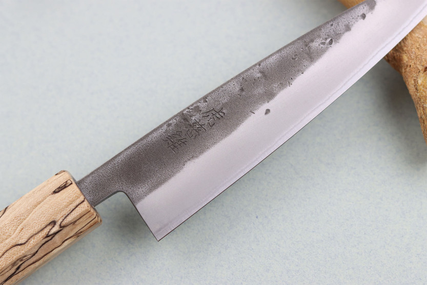 Faca universal japonesa Wusaki Nakata Erable BS2 13,5 cm feita à mão com cabo em ácer