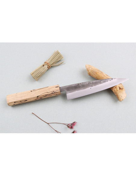 Wusaki Nakata Erable BS2 13.5cm käsintehty japanilainen yleisveitsi vaahterakahvalla