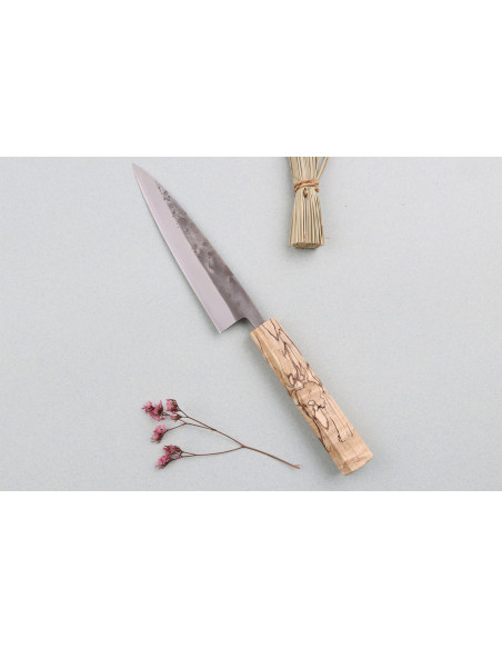 Wusaki Nakata Erable BS2 13.5cm käsintehty japanilainen yleisveitsi vaahterakahvalla