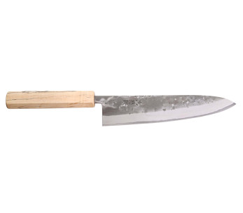 Wusaki Nakata Erable BS2 21cm mango de arce cuchillo de chef japonés hecho a mano