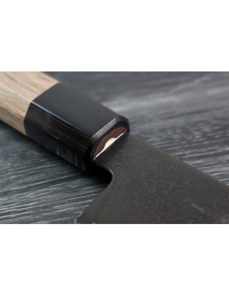 Kagekiyo Musta Damas VG10 21cm käsintehty japanilainen kiritsuke kokki ' s veitsi