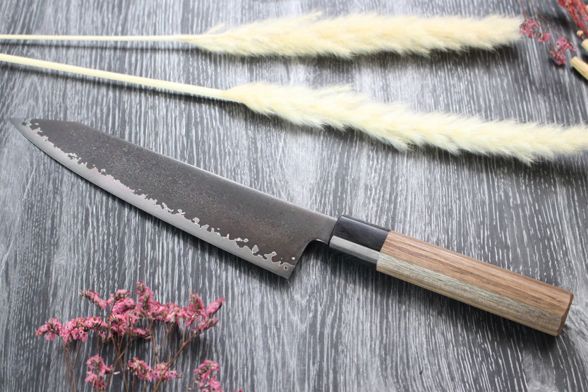 Kagekiyo Musta Damas VG10 21cm käsintehty japanilainen kiritsuke kokki ' s veitsi