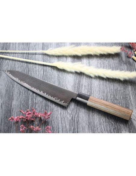 Kagekiyo Musta Damas VG10 21cm käsintehty japanilainen kiritsuke kokki ' s veitsi