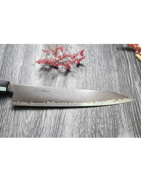 Kagekiyo Musta Damas VG10 21cm käsintehty japanilainen kiritsuke kokki ' s veitsi