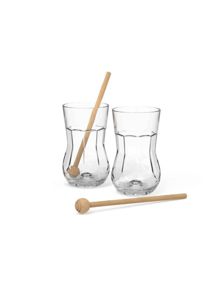 Geschenkset 2 Cookut Mojo mojito glazen + stamper + receptenboek