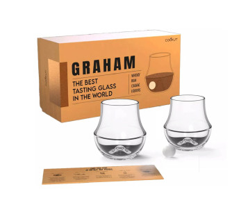 Caixa de oferta 2 copos de degustação Cookut Graham + bolas de mármore + guia