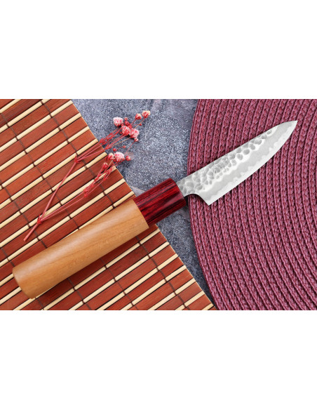 Tsunehisa Aogami Super vasaroitu japanilainen kuorintaveitsi 8cm