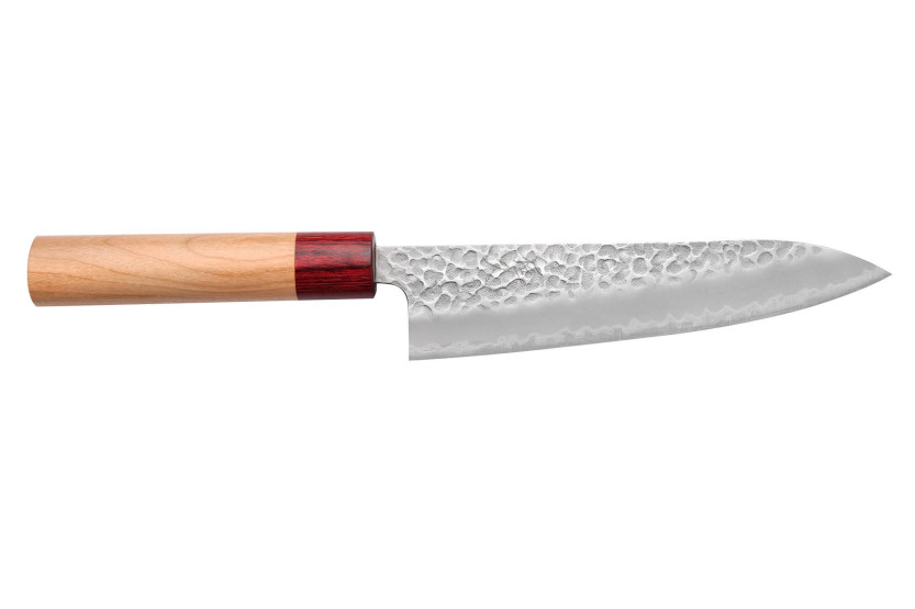 Tsunehisa Aogami Super hammered japanese chef ' s knife 18cm