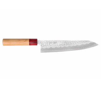 Tsunehisa Aogami Super martillado 21cm cuchillo de chef japonés hecho a mano