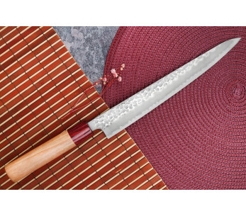 Tsunehisa Aogami Super gehamerd Japans sujihiki mes 24cm 2