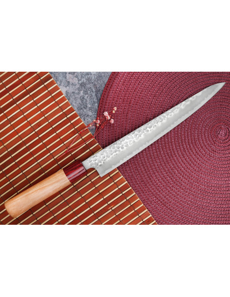 Tsunehisa Aogami Super hamret japansk sujihiki-kniv 24 cm