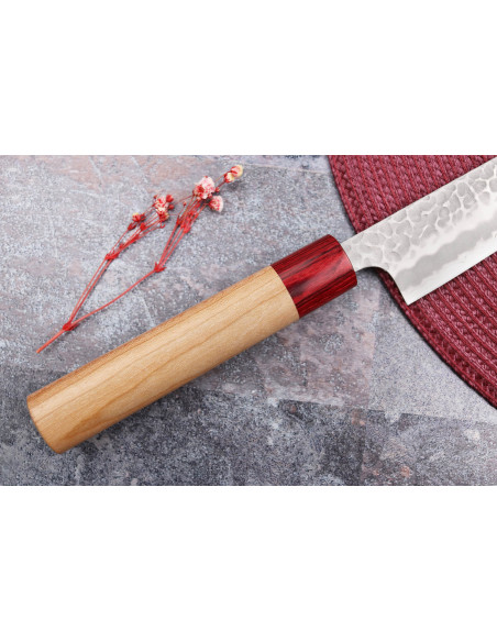 Tsunehisa Aogami Super hammered Japanese sujihiki knife 27cm