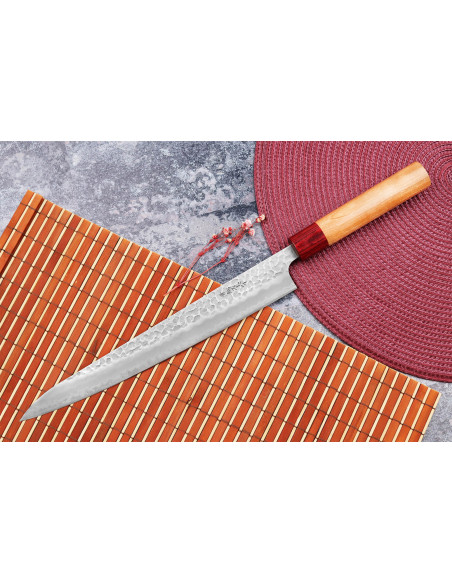 Tsunehisa Aogami Super hamret japansk sujihiki-kniv 27 cm