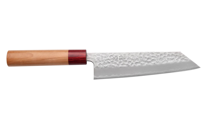 Tsunehisa Aogami Super hammered japanese bunka knife 17cm