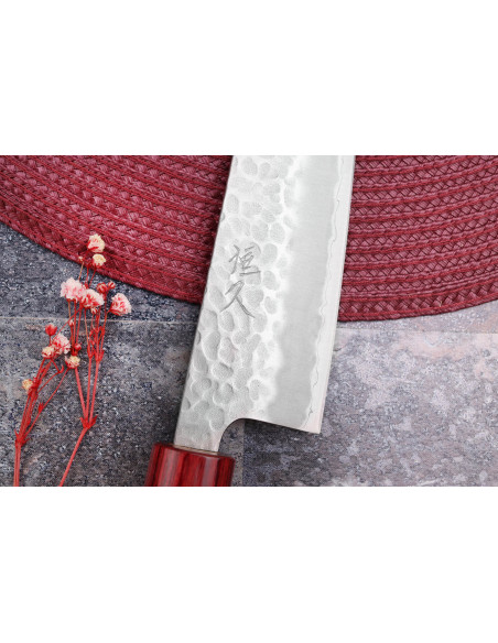 Tsunehisa Aogami Super hamret japansk bunka-kniv 17 cm