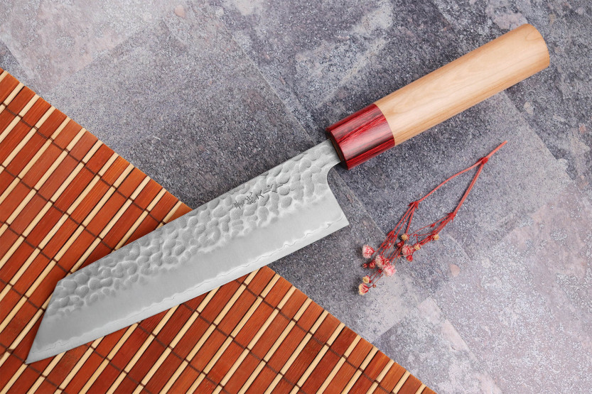 Tsunehisa Aogami Coltello bunka giapponese super martellato da 17 cm fatto a mano