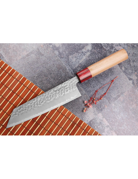 Tsunehisa Aogami Super hamret japansk bunka-kniv 17 cm