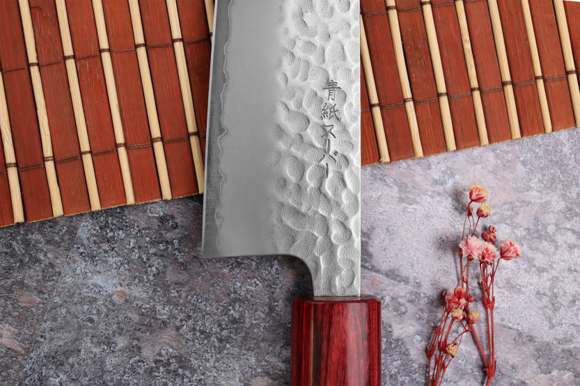 Tsunehisa Aogami Super hamret japansk bunka-kniv 17 cm