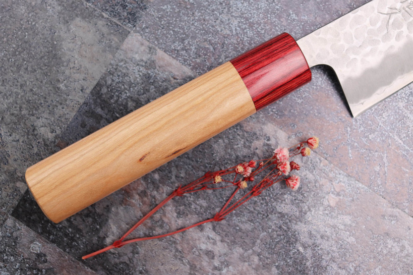 Tsunehisa Aogami Coltello bunka giapponese super martellato da 17 cm fatto a mano