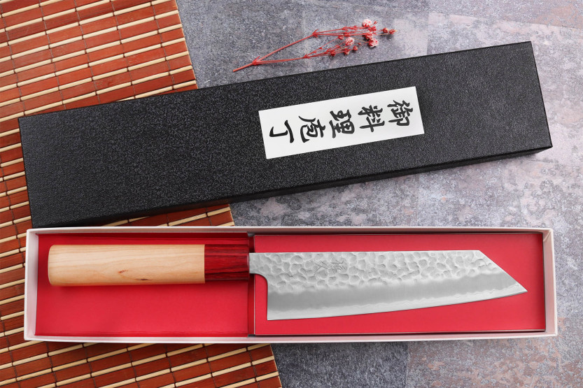 Tsunehisa Aogami Coltello bunka giapponese super martellato da 17 cm fatto a mano