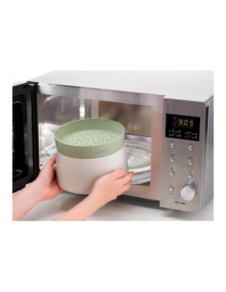 Lékué Quick Quinoa & Rijstkoker in platina silicone