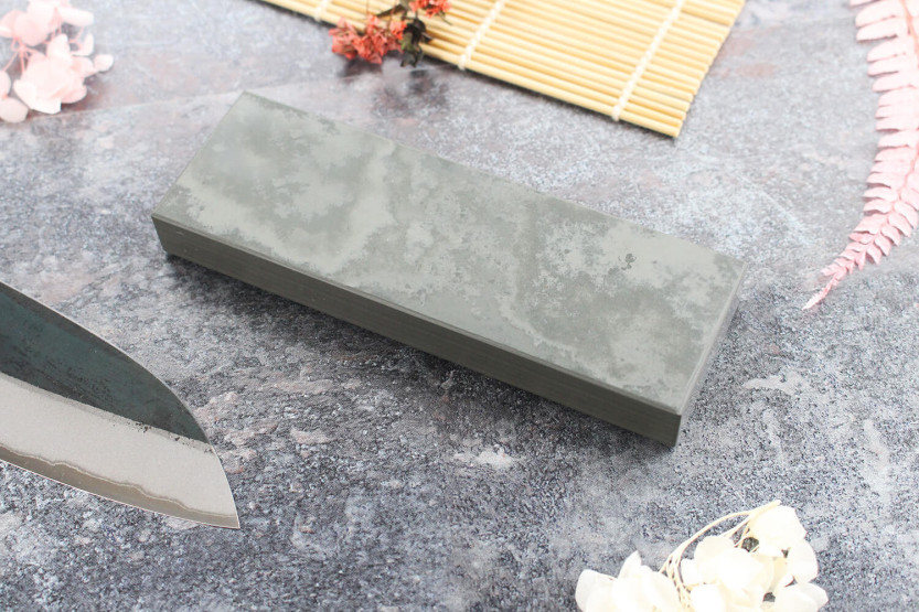 Natürlicher handgefertigter Schleifstein 1Stone Green Shadow 15x6cm Körnung 10000/12000