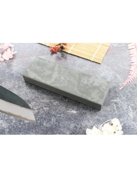Natürlicher handgefertigter Schleifstein 1Stone Green Shadow 15x6cm Körnung 10000/12000