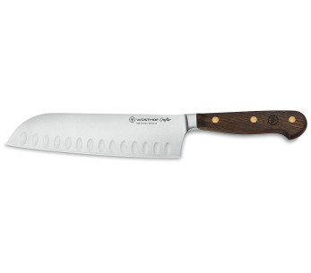 coltello santoku con fossette Wüsthof Crafter 17 cm in rovere