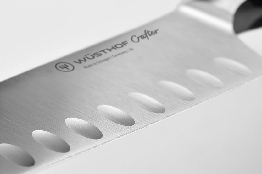 Wüsthof Crafter 17cm with granton edge santoku knife in oak